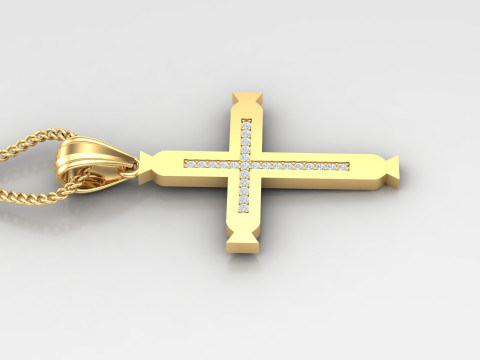 Cross Pendant Jesus Christ4CP007 3D Baskı Modeli