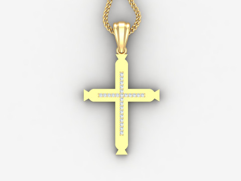 Cross Pendant Jesus Christ4CP007 3D Baskı Modeli