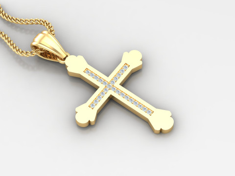 Cross Pendant Jesus Christ4CP008 3D प्रिंट मॉडल