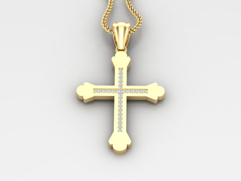 Cross Pendant Jesus Christ4CP008 Modello di stampa 3D
