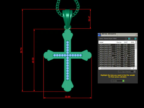 Cross Pendant Jesus Christ4CP008 3D Print Model