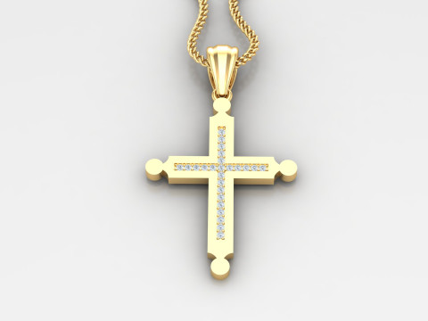 Cross Pendant Jesus Christ4CP009 3D Принт Модель