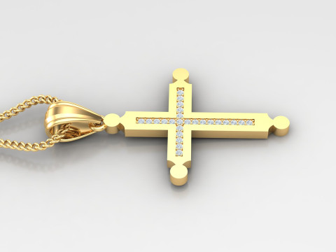 Cross Pendant Jesus Christ4CP009 3D Принт Модель