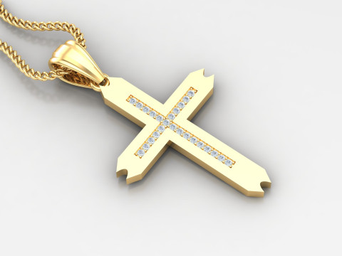 Cross Pendant Jesus Christ4CP0010 3D Print Model