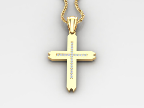 Cross Pendant Jesus Christ4CP0010 3D printmodel