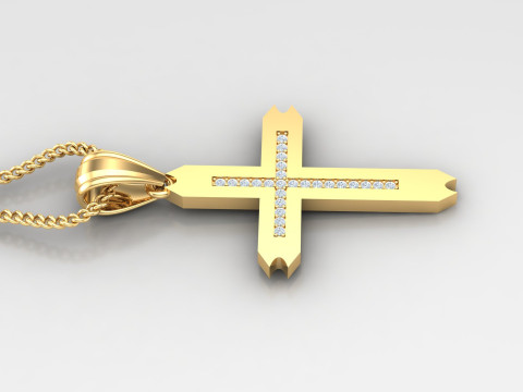Cross Pendant Jesus Christ4CP0010 3D printmodel