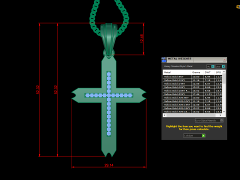 Cross Pendant Jesus Christ4CP0010 3D printmodel