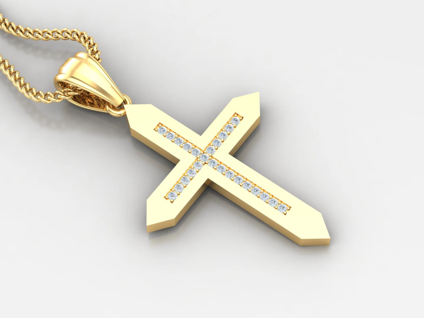 Cross Pendant Jesus Christ4CP0011 3D Print Model .c4d .max .obj .3ds .fbx .stl .blend 