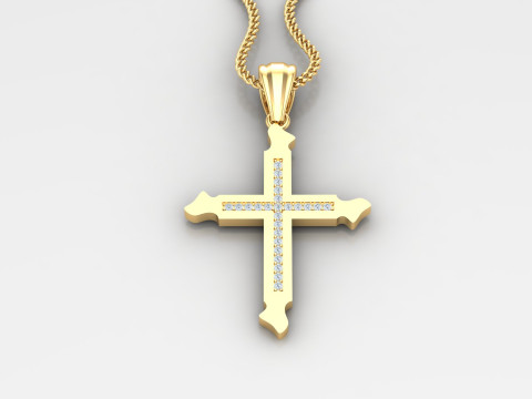 Cross Pendant Jesus Christ4CP0012 3D 프린트 모델