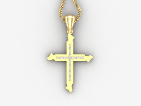 Cross Pendant Jesus Christ4CP0012 3D 프린트 모델