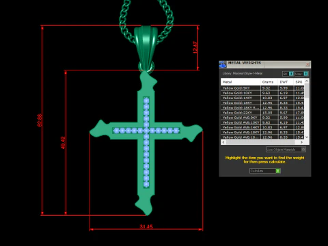 Cross Pendant Jesus Christ4CP0012 3D Print Model