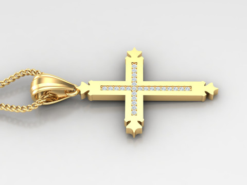 Cross Pendant Jesus Christ4CP0013 3D Принт Модель
