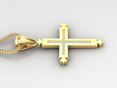 Cross Pendant Jesus Christ4CP0013 3D Print Model