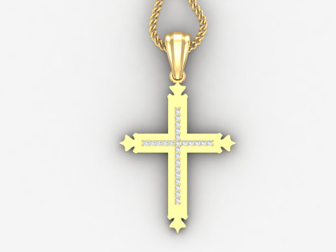 Cross Pendant Jesus Christ4CP0013 3D Принт Модель
