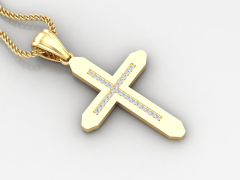 Cross Pendant Jesus Christ4CP0014 3D-Druckmodell