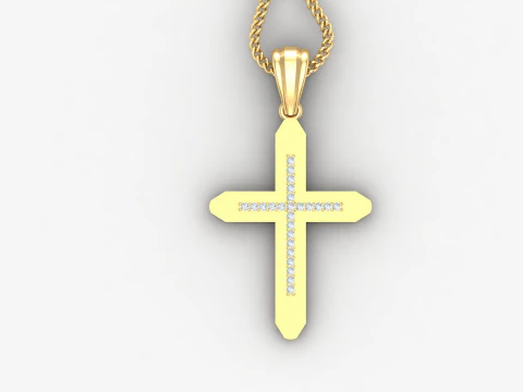 Cross Pendant Jesus Christ4CP0014 3D Print Model