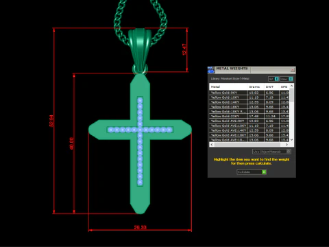 Cross Pendant Jesus Christ4CP0014 3D Print Model