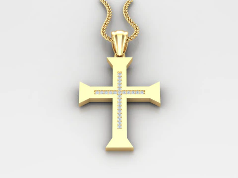 Cross Pendant Jesus Christ4CP0015 3D Print Model