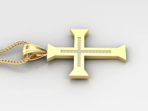 Cross Pendant Jesus Christ4CP0015 3D Print Model