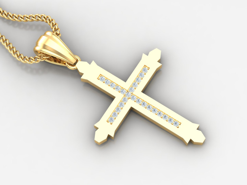 Cross Pendant Jesus Christ4CP0017 3D 프린트 모델 .c4d .max .obj .3ds .fbx .stl .blend 