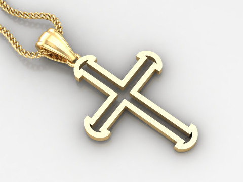 Cross Pendant Jesus Christ4CP0017 3D 打印模型