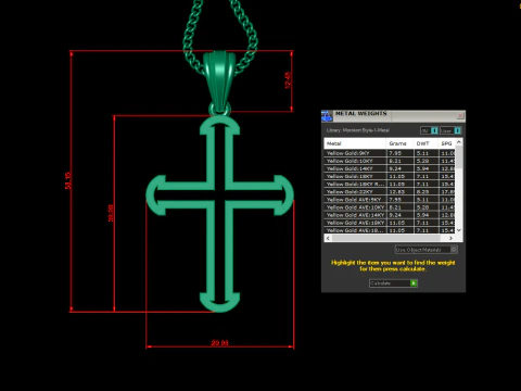 Cross Pendant Jesus Christ4CP0017 3D Print Model