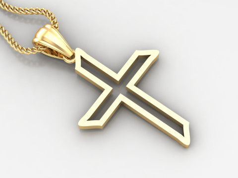 Cross Pendant Jesus Christ4CP0019 3D Print Model
