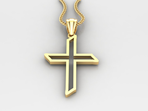 Cross Pendant Jesus Christ4CP0019 Modelo de Impressão 3D