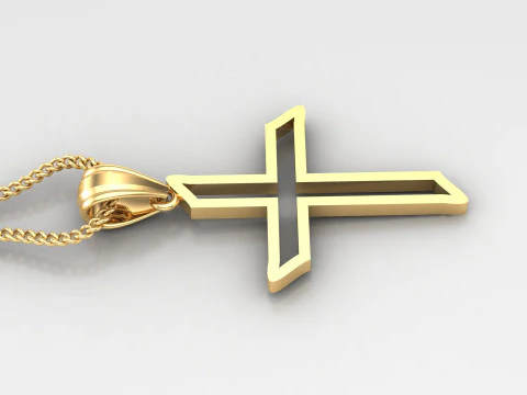 Cross Pendant Jesus Christ4CP0019 3D Print Model