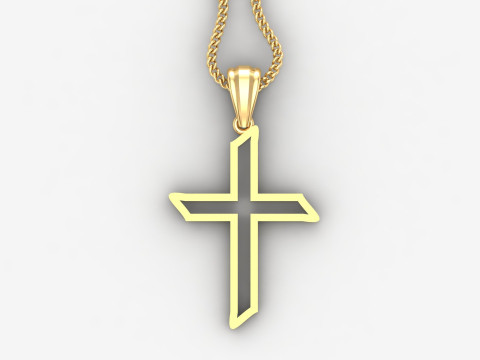 Cross Pendant Jesus Christ4CP0019 Modelo de Impressão 3D