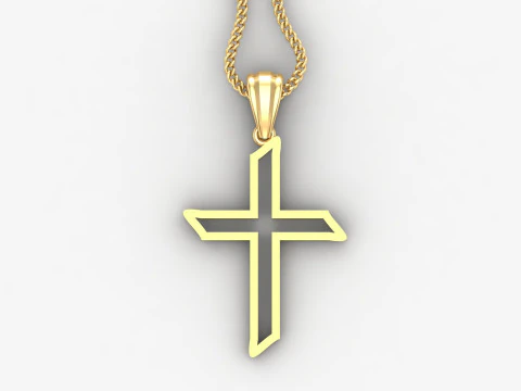 Cross Pendant Jesus Christ4CP0019 3D Print Model