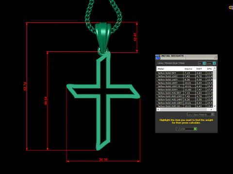 Cross Pendant Jesus Christ4CP0019 3D Print Model