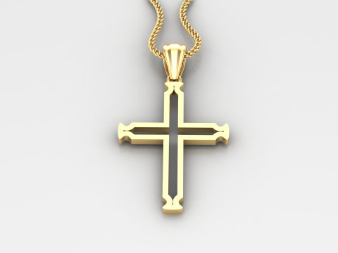 Cross Pendant Jesus Christ4CP0020 3D-Druckmodell