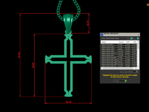 Cross Pendant Jesus Christ4CP0020 3D Print Model