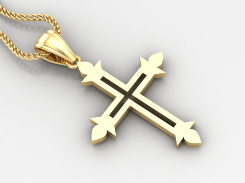 Cross Pendant Jesus Christ4CP0021 3D Print Model