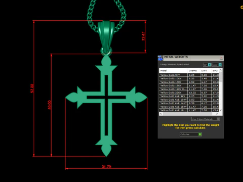 Cross Pendant Jesus Christ4CP0021 3D Print Model