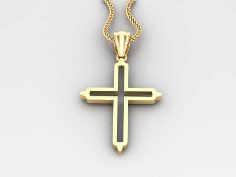 Cross Pendant Jesus Christ4CP0022 3D-printmodel