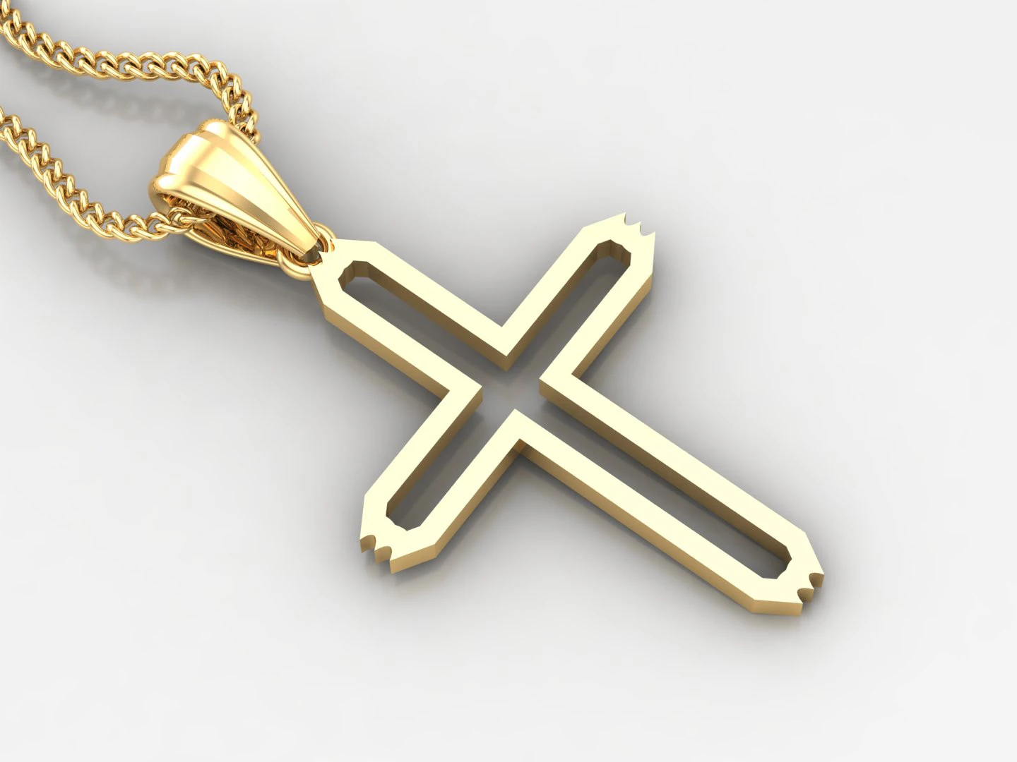 Cross Pendant Jesus Christ 4CP0026 3D Print Model .c4d .max .obj .3ds .fbx .stl .blend 
