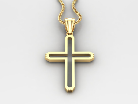 Cross Pendant Jesus Christ 4CP0026 Modelo de Impressão 3D