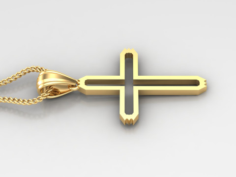 Cross Pendant Jesus Christ 4CP0026 Modelo de Impressão 3D