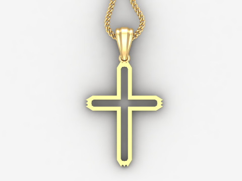 Cross Pendant Jesus Christ 4CP0026 Modelo de Impressão 3D
