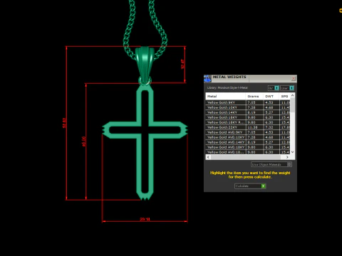 Cross Pendant Jesus Christ 4CP0026 3D Print Model