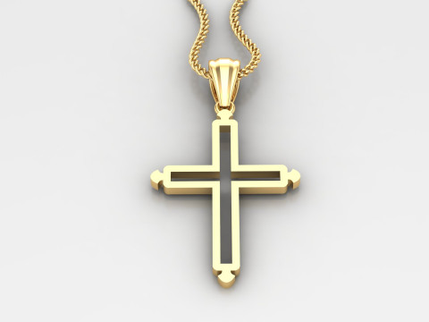 Cross Pendant Jesus Christ 4CP0027 3Dプリントモデル