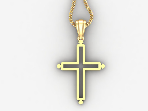 Cross Pendant Jesus Christ 4CP0027 3Dプリントモデル