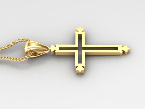 Cross Pendant Jesus Christ 4CP0029 3D 프린트 모델