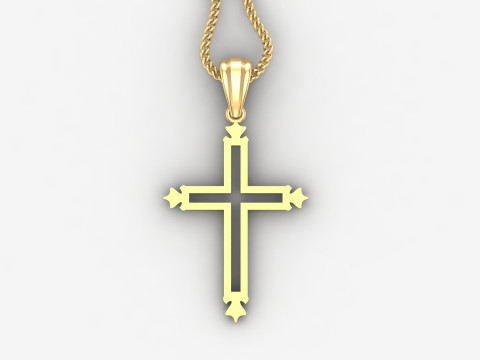 Cross Pendant Jesus Christ 4CP0029 3D 프린트 모델