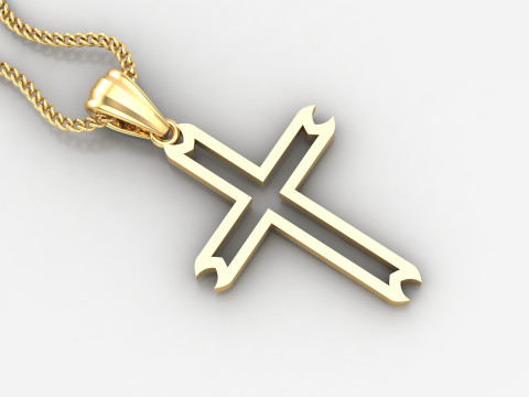 Cross Pendant Jesus Christ 4CP0031 3D Принт Модель