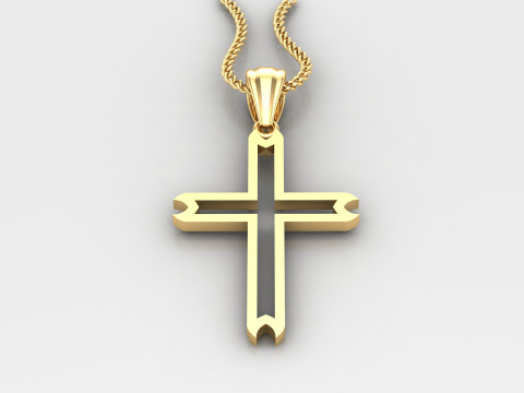 Cross Pendant Jesus Christ 4CP0031 3D 프린트 모델