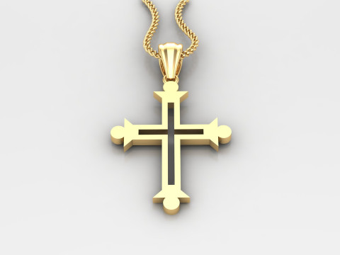Cross Pendant Jesus Christ 4CP0033 Modelo de Impressão 3D