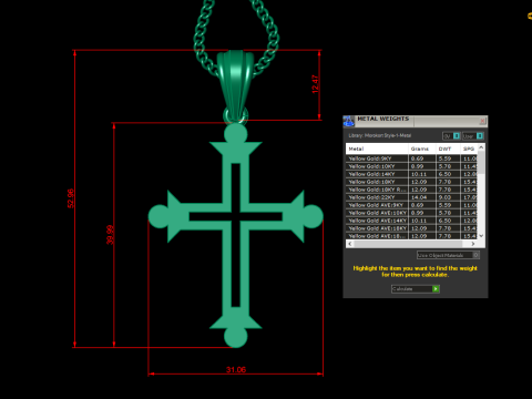 Cross Pendant Jesus Christ 4CP0033 Modelo de Impressão 3D